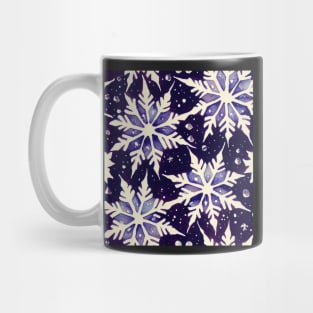 Watercolor Christmas Winter Snowflakes Mug